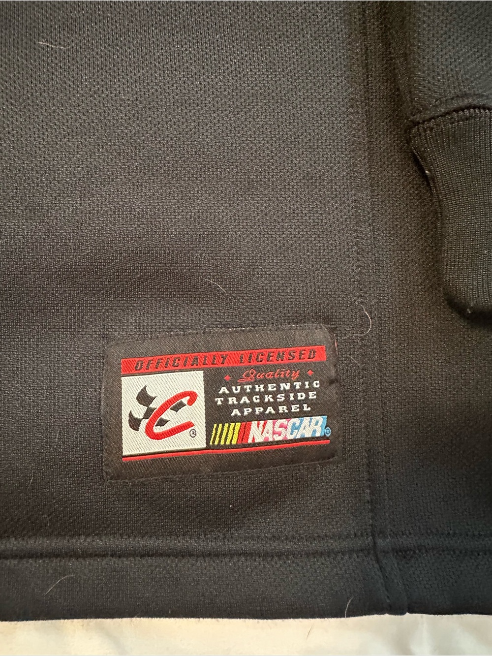 Nascar Black Jacket with Red and Multi-Color Patch - Picture 3 of 5